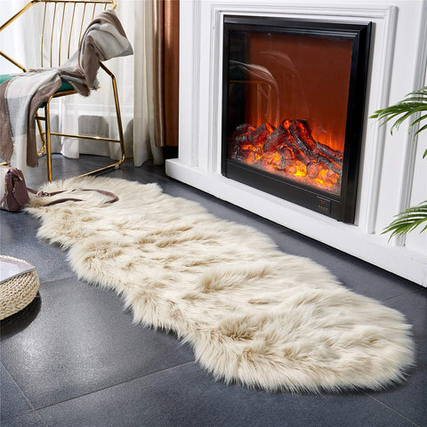 EasyJoy rug with non-slip backing helps keep it in place on wood floors.