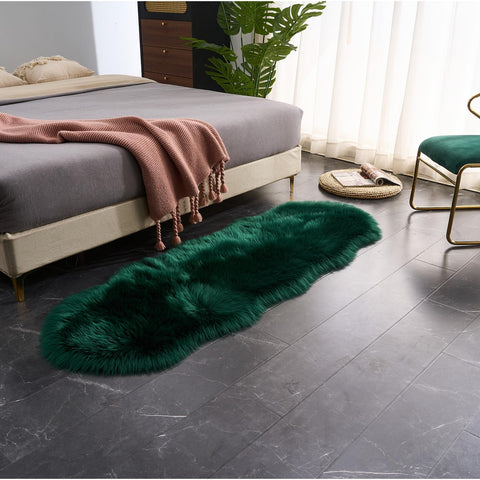 Bedroom decor setup featuring EasyJoy rug for warmth and softness
