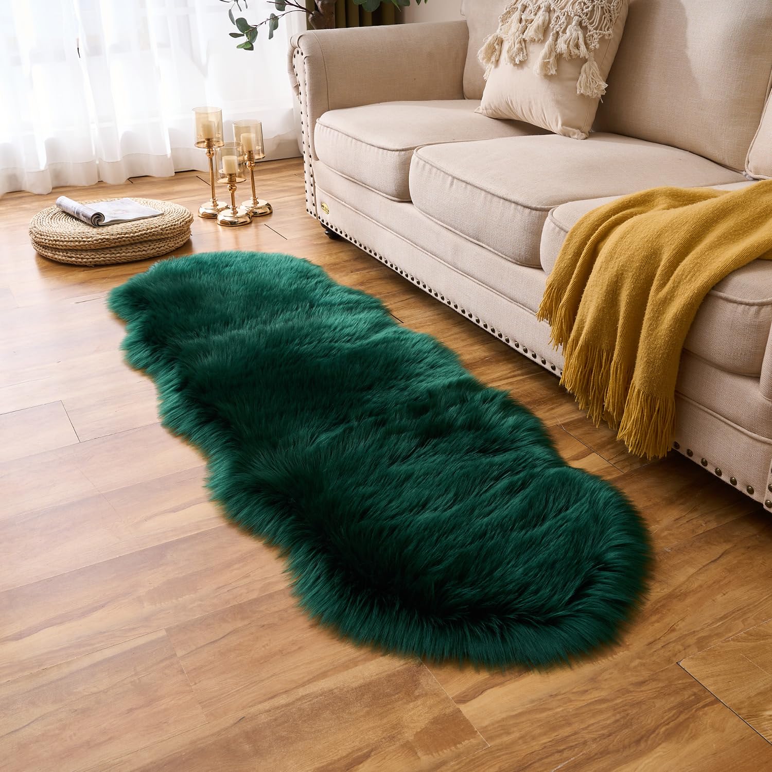 Living room setup with EasyJoy rug as a cozy focal point
