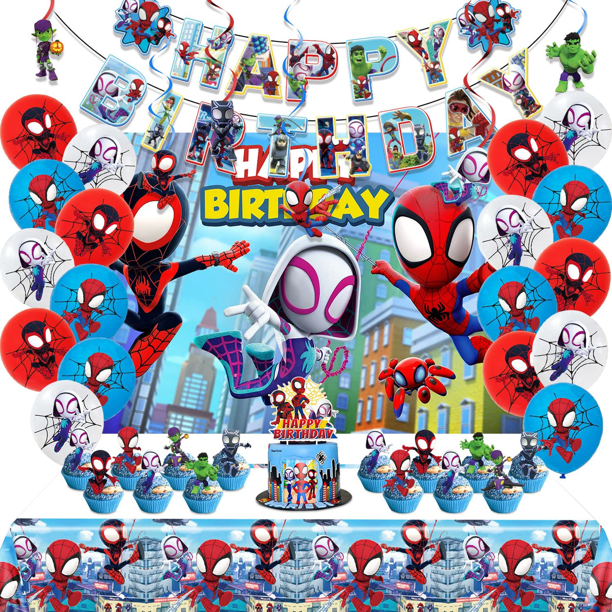 Eazyco Spidey banner for a vibrant birthday celebration with bold colors