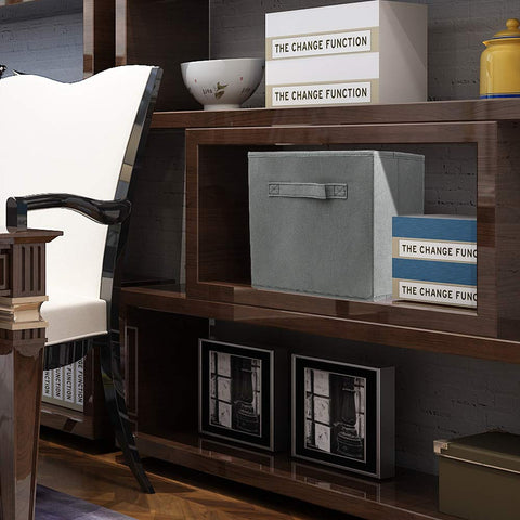 EBIGIC storage bin closet organizer helps declutter shelves efficiently.