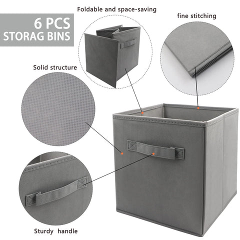 EBIGIC storage bin open collapsible shows upright stability for quick setup.