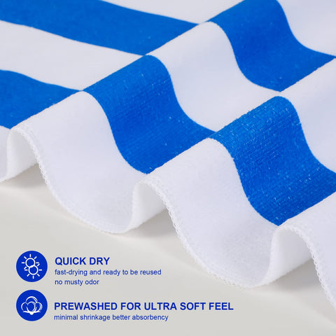 EBOOT oversized 28x59 inch towel providing full-body coverage at the beach
