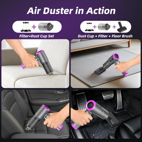 ECBELLTX mini vacuum car-interior-cleaning for spotless seats and carpets.