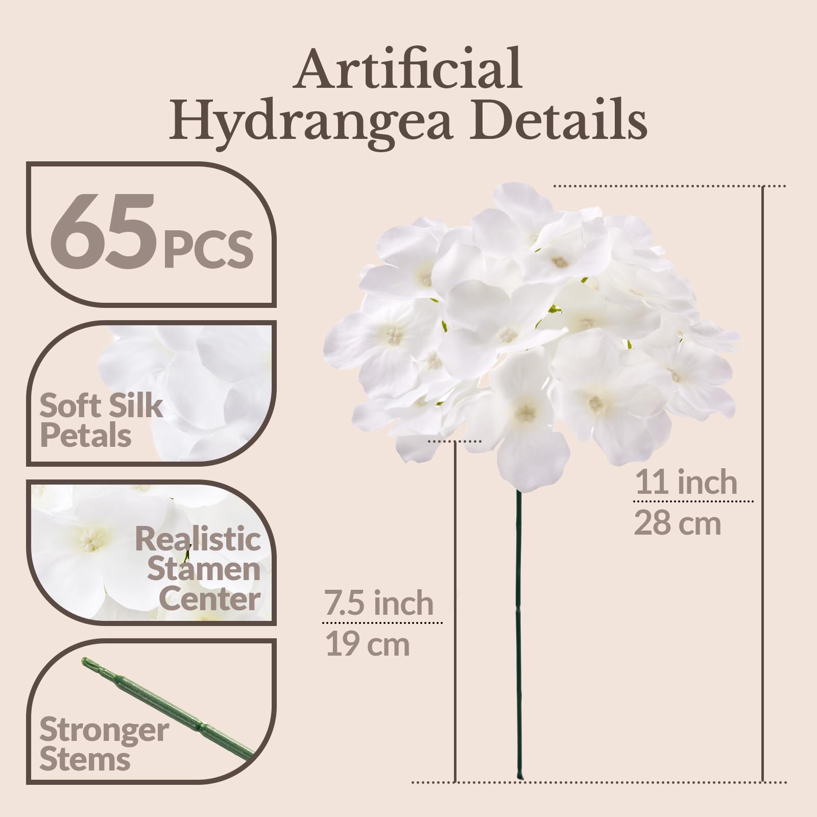 Eccelso Hydrangea 65-stem bulk pack offers a cost-effective decor solution for large events.