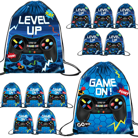 Eccliy 20-piece game-on bags with double-sided prints for durable party favors.