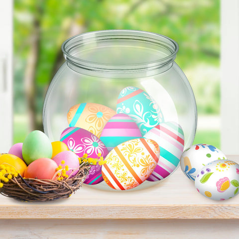 Eccliy ball-shaped plastic bowls provide safe, unbreakable serving options.