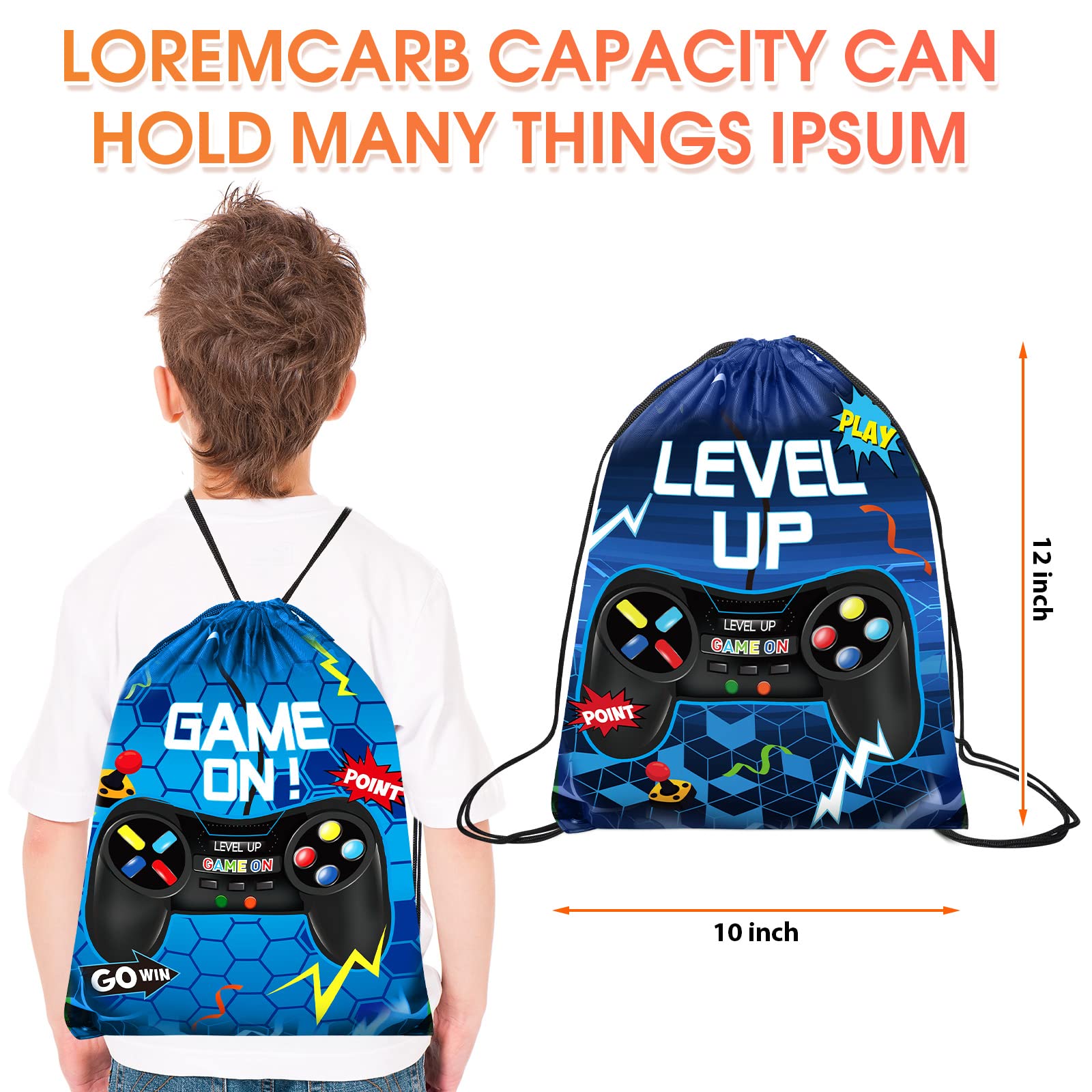 Eccliy blue gaming bags in two styles for gamer-themed gifts.