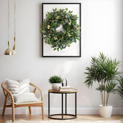 Ecerangus wreath arrives in gift-ready packaging