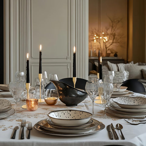 ECHFSM French Gold Taper Candle Holder rust-proof coating close-up.