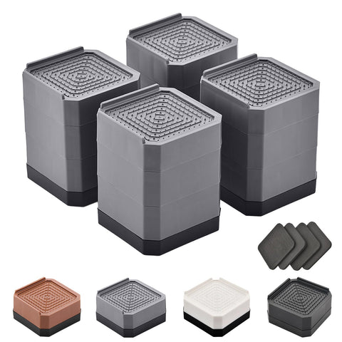 EclatBain bed risers 3in raise furniture for easier cleaning.