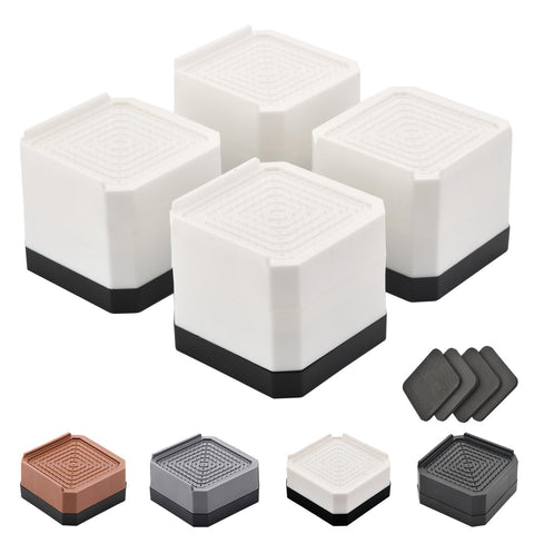 EclatBain bed risers stackable design elevate furniture for easier cleaning.