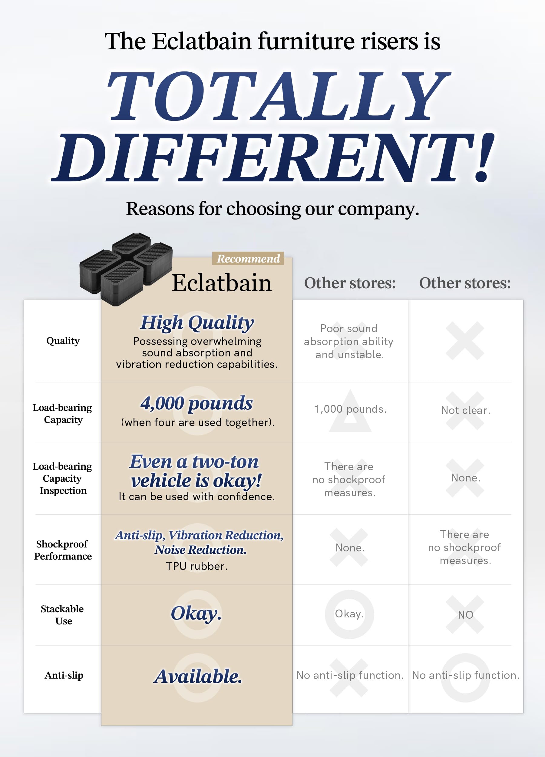 EclatBain BK-2 under-bed storage space increases organization options.