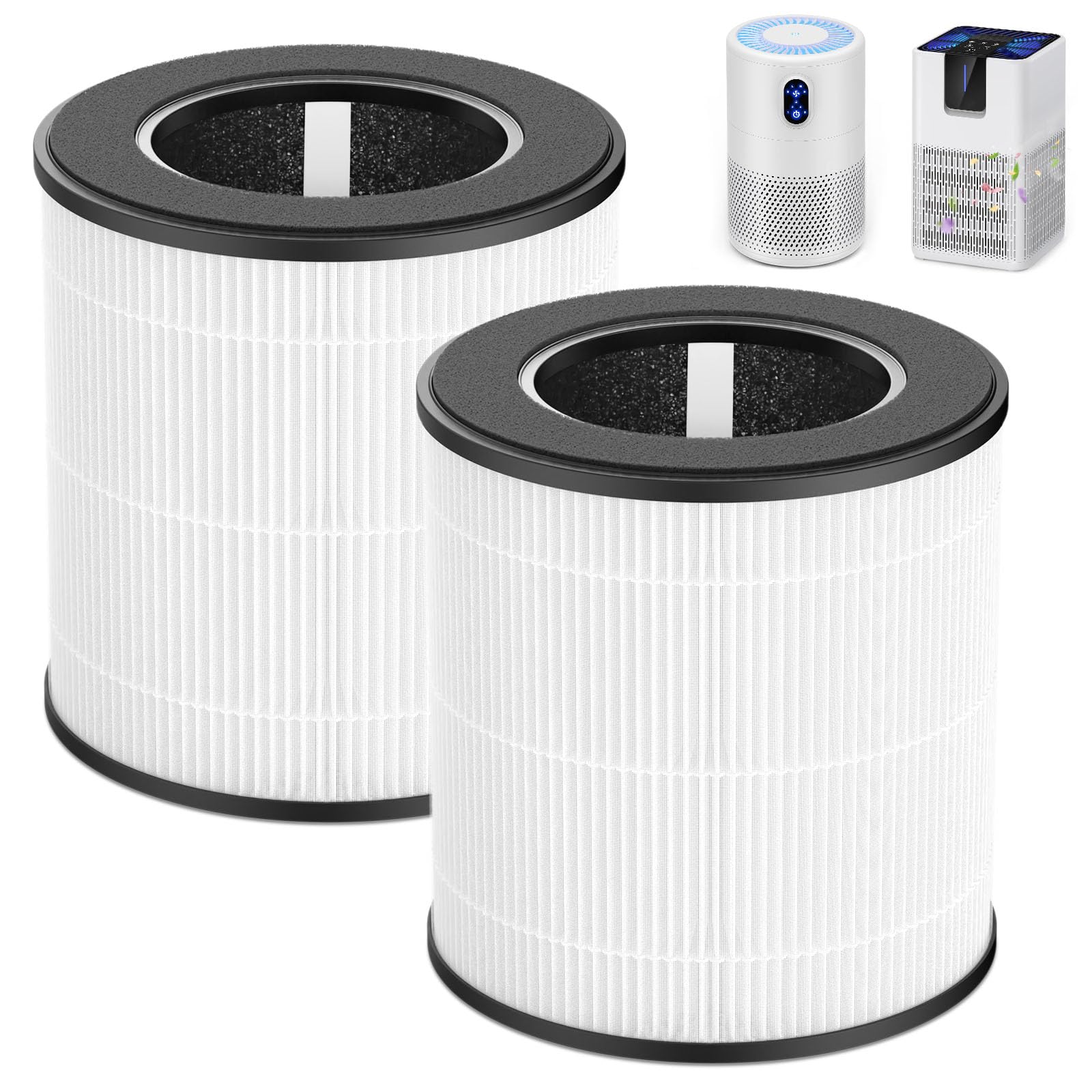 Ecleanfy B-D02L/M05/B-D02U filter pack front view for easy replacement and cleaner air.