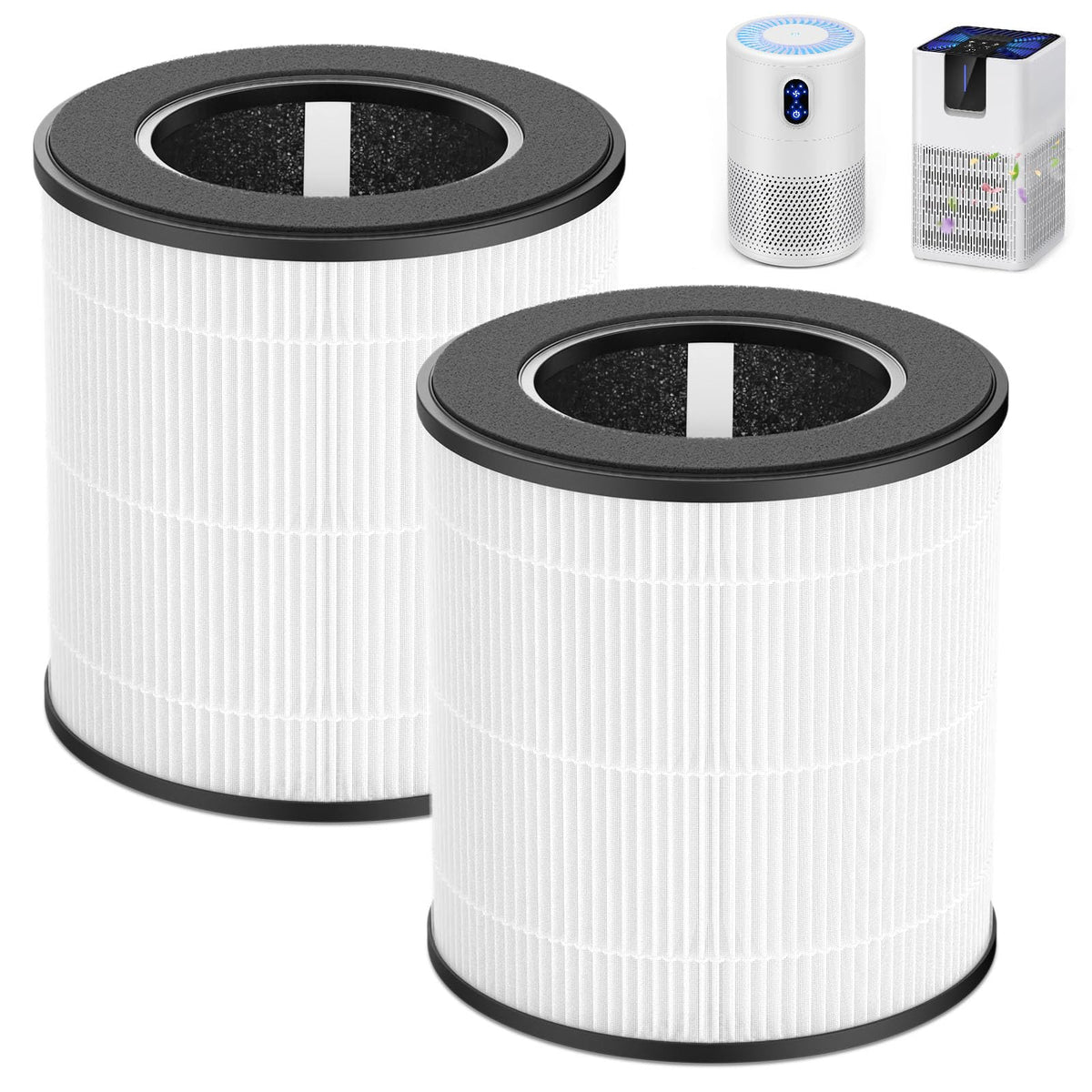 Ecleanfy B-D02L/M05/B-D02U filter pack front view for easy replacement and cleaner air.
