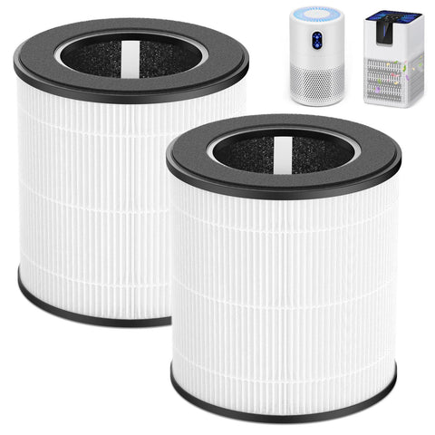Ecleanfy B-D02L/M05/B-D02U filter pack front view for easy replacement and cleaner air.