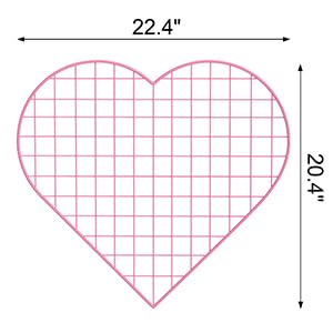 ECLENYES heart-shaped grid with metal wire for flexible photo and memo placement.