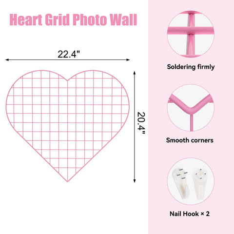 ECLENYES wall organizer grid made of metal offers durable wall storage and display space.