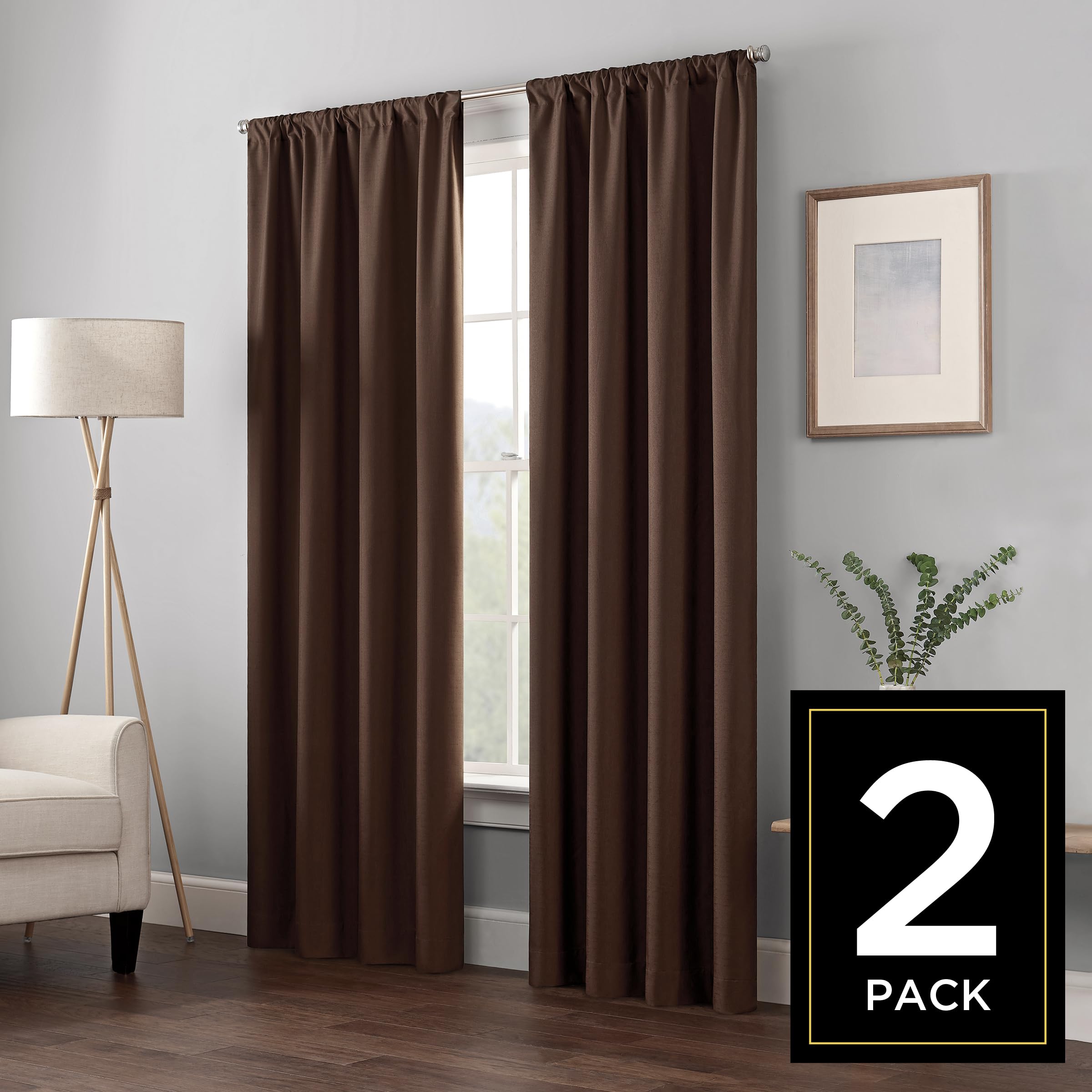 Eclipse Kendall Thermaback blackout curtains in 84x42, ready for easy room darkening.