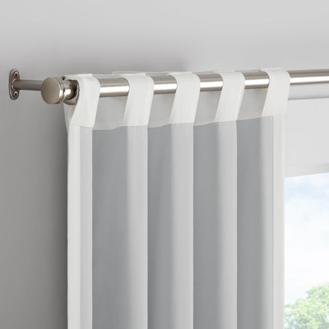 Eclipse White blackout curtain room setup 84x40, creates a cozy, light-controlled play area.