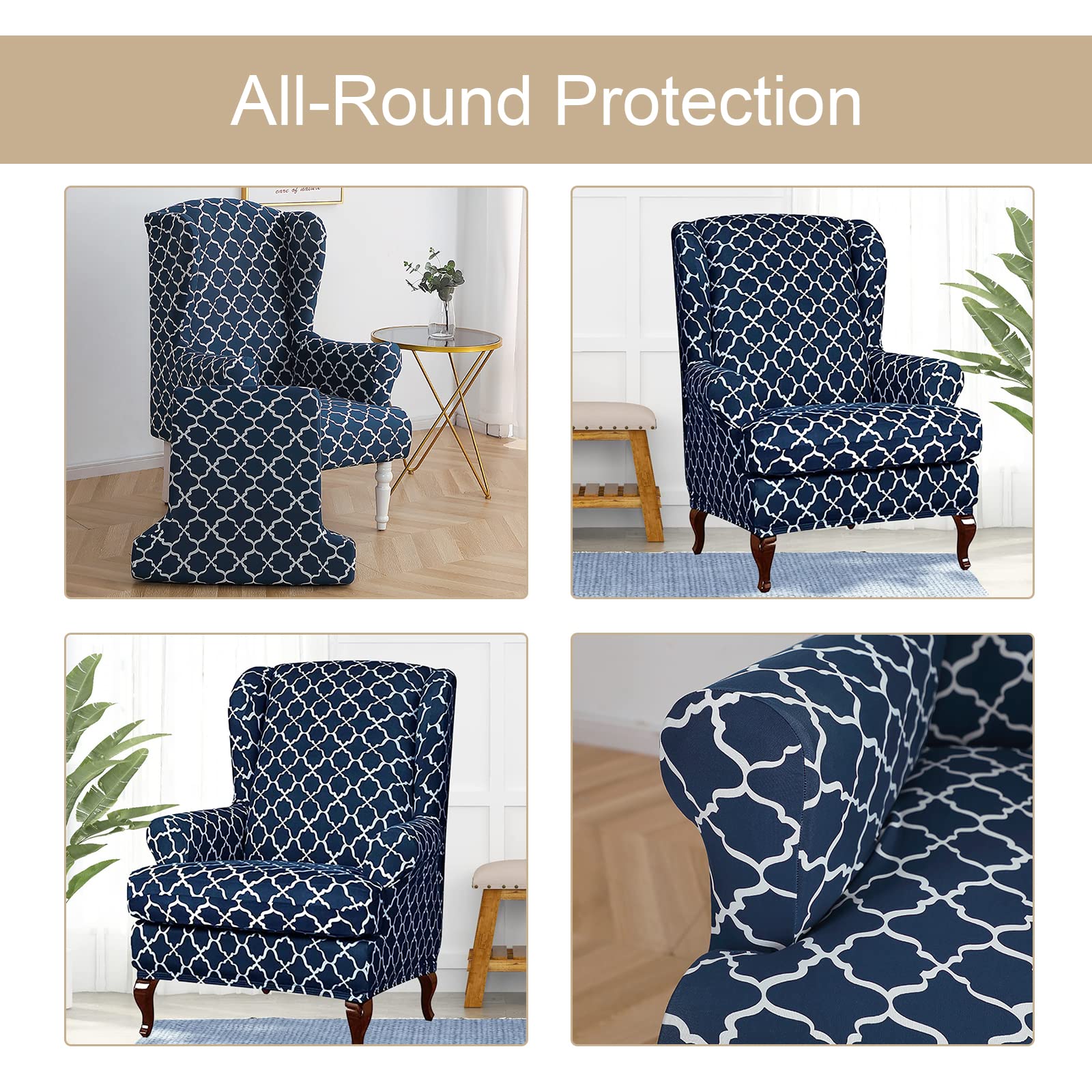 Eco-Ancheng two-piece set updates your wingback chair’s look.