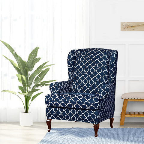 Eco-Ancheng slipcover stays wrinkle-free for a tidy chair.