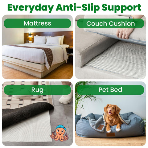 ECOHomes mattress grip pad helps secure sleeping surface for steadier rest