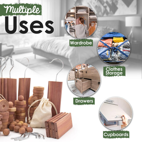 ecoKiwi cedar closet scene shows a refreshing natural storage setup.