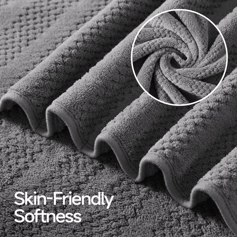 ecolook large towels folded neatly for a spa-like display.