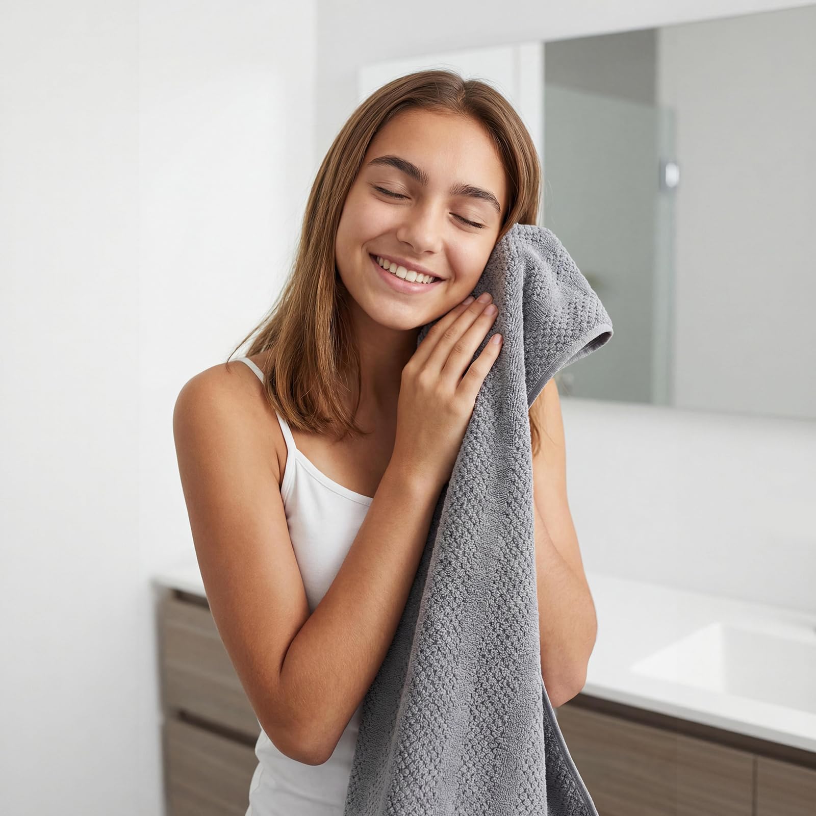 ecolook towels hanging to dry demonstrate quick-dry capability.