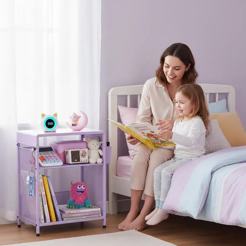 ECOLOVI kids nightstand ideal for nursery and toddler rooms