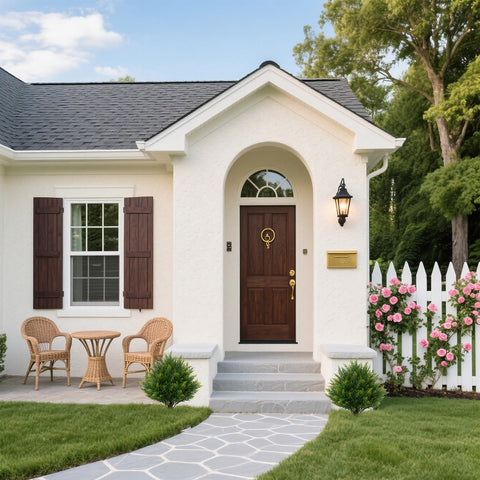 ECOLVANT topiary on front porch boosts year-round curb appeal.