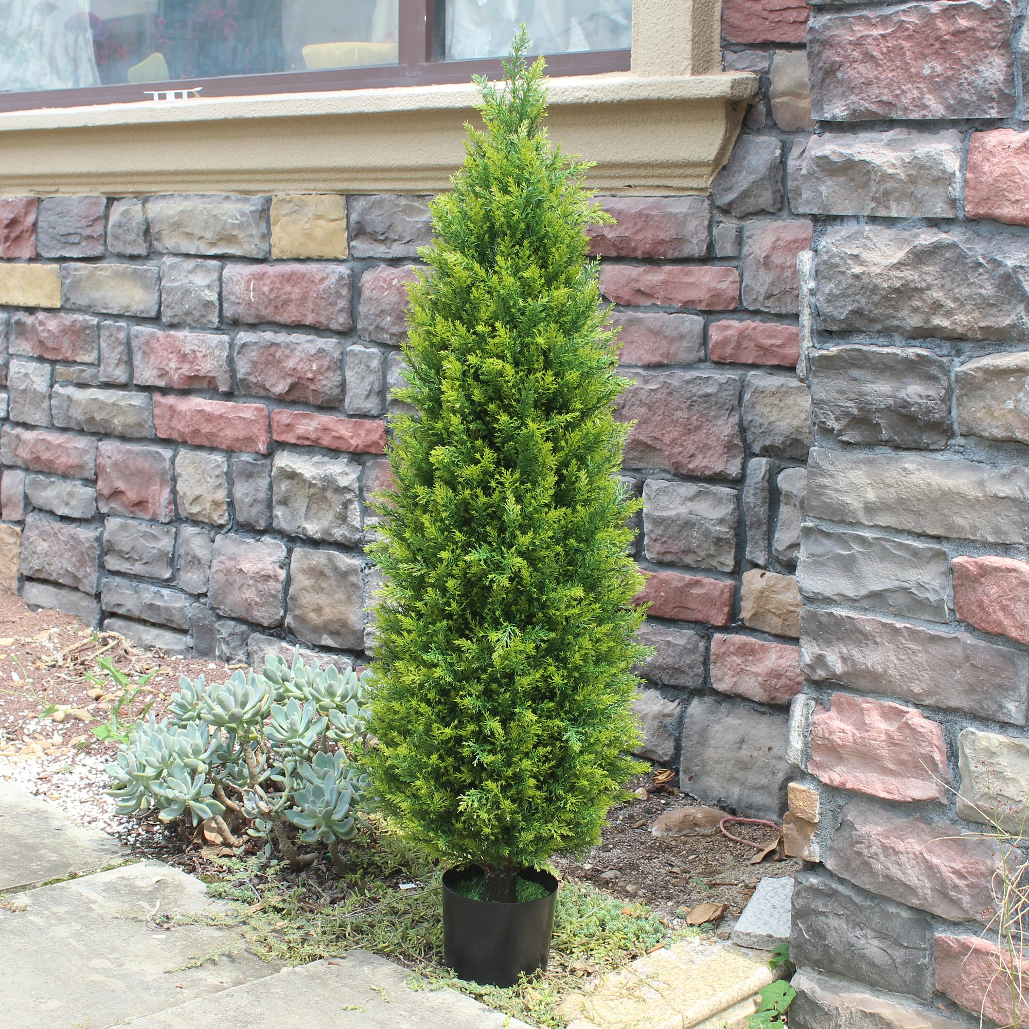 ECOLVANT UV-protected topiary for outdoor use.