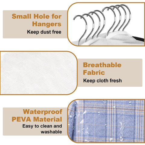 ECOMAID 10-gusseted garment bag delivering large capacity