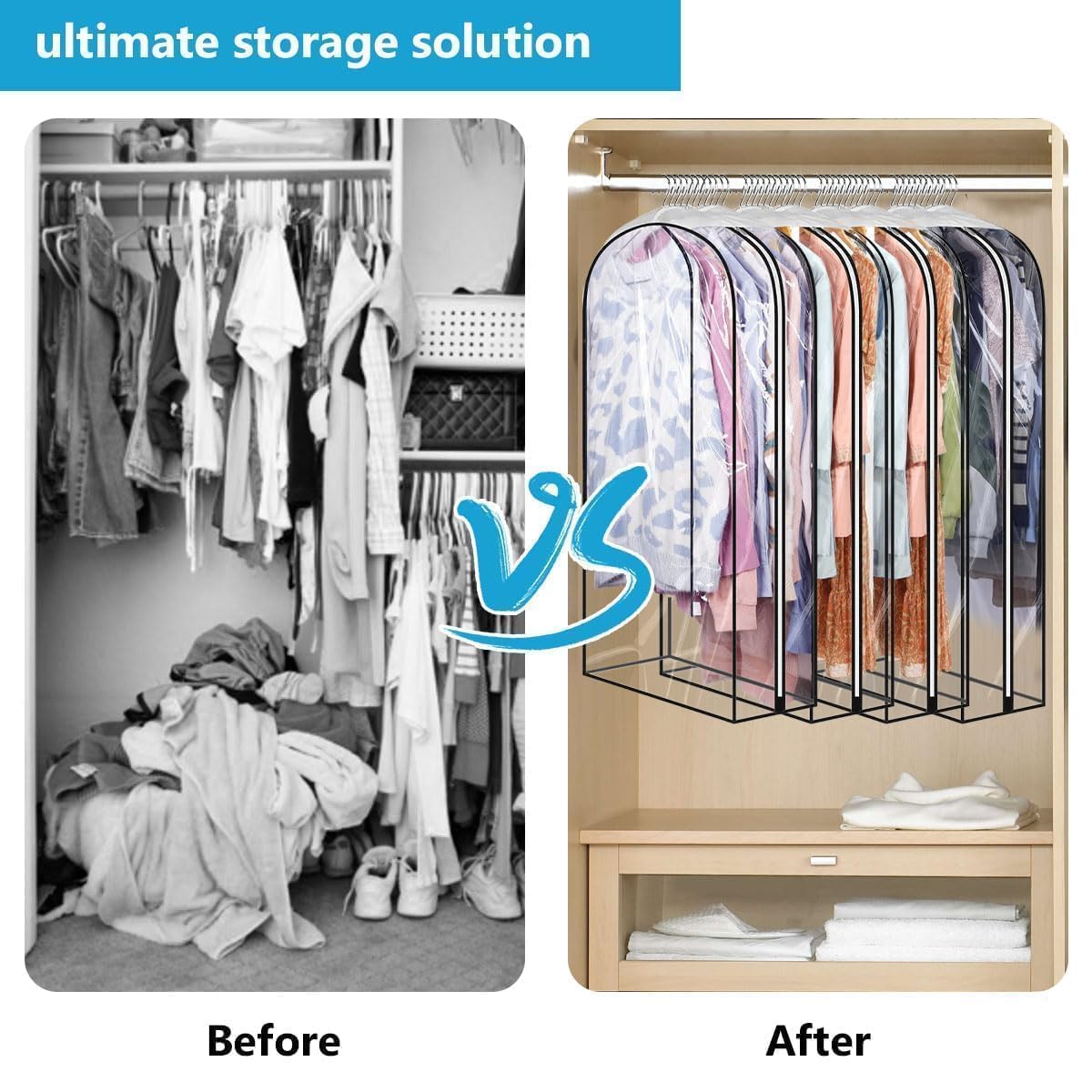 ECOMAID garment bag providing wrinkle-free protection after cleaning