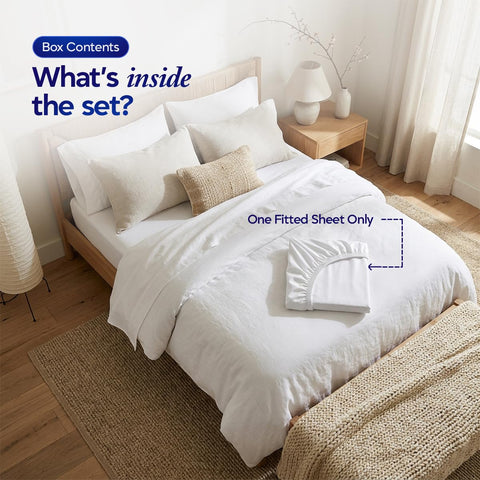 ECONEST LIVING 1000-thread-count Egyptian cotton sheet offers silky softness and durability.