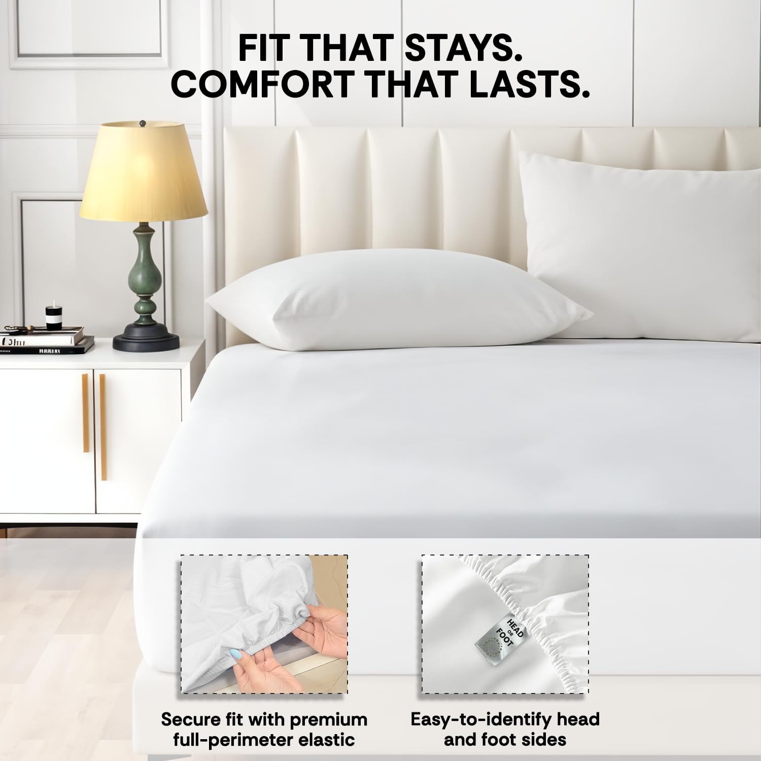 ECONEST LIVING care label and machine washable ease for maintenance