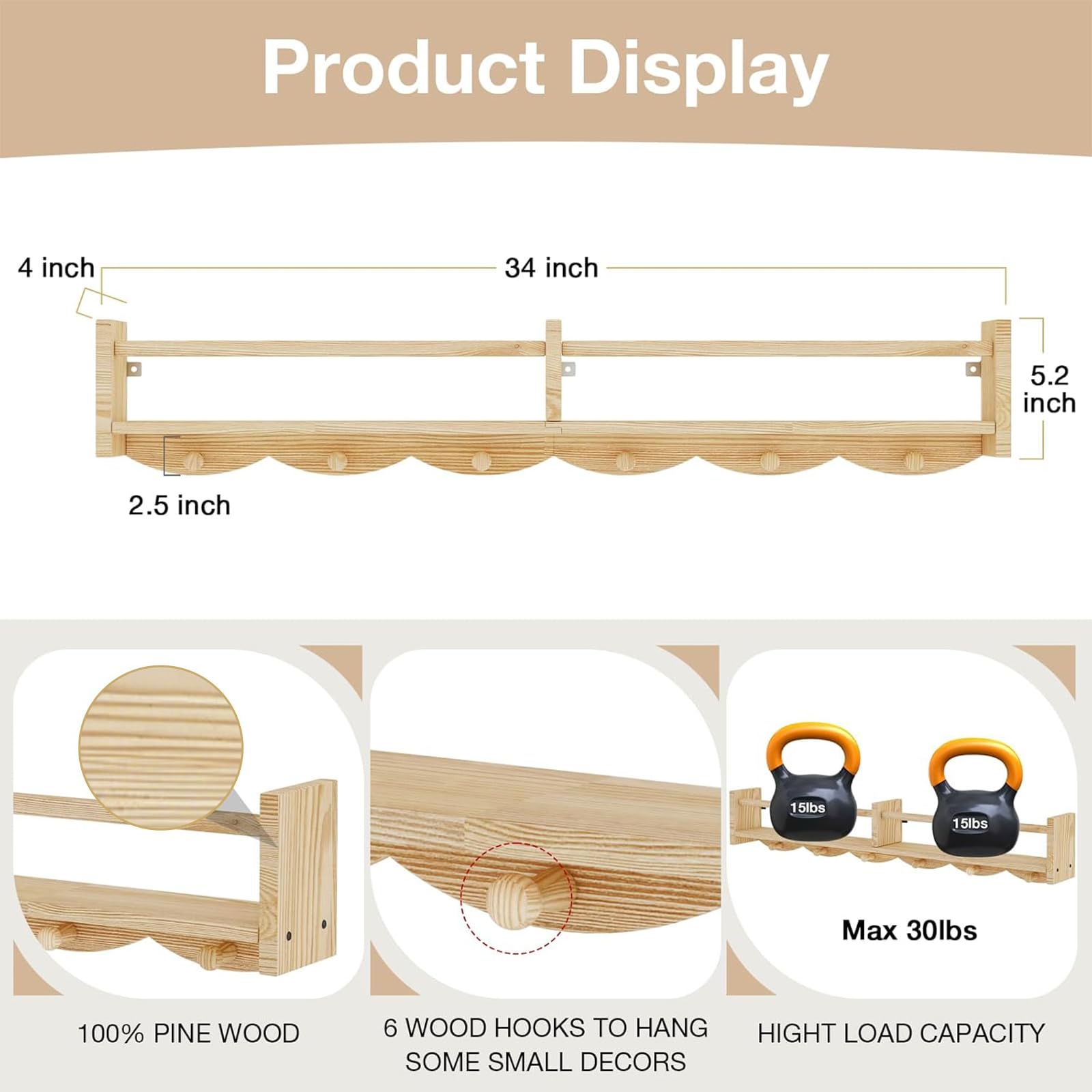 ECOOCE safety crossbar on nursery shelves keeps items in place