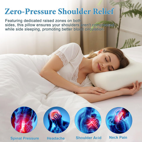 EcoPillo cooling gel memory foam maintains a cool, comfortable surface.