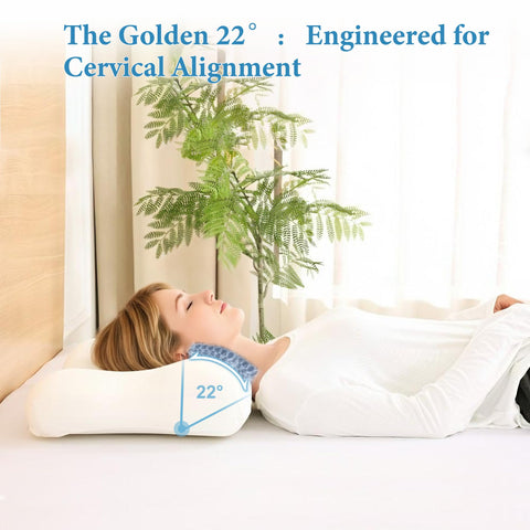 EcoPillo dual-height design adapts to side and back sleepers.