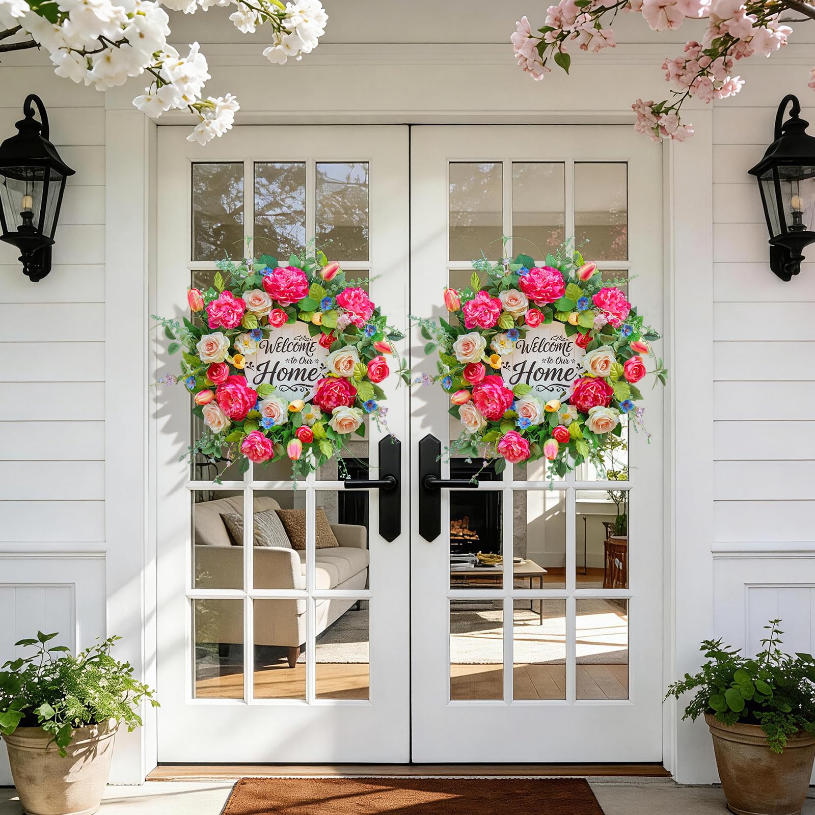 EcoRing 24-inch wreath for indoor or covered outdoor display.
