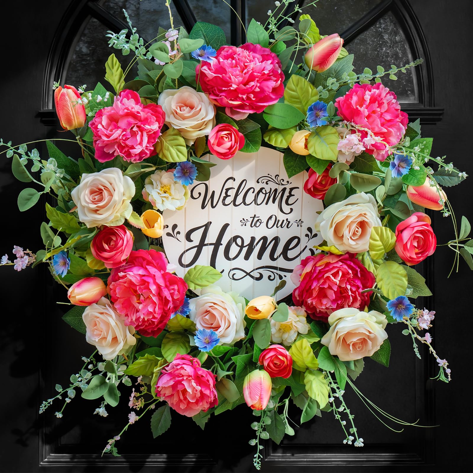 EcoRing rose detail emphasizes fullness and realistic petal shape.