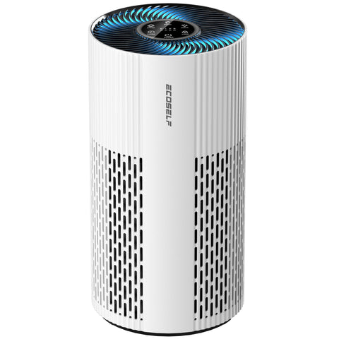 ECOSELF large-room purifier with 360° intake for fast purification