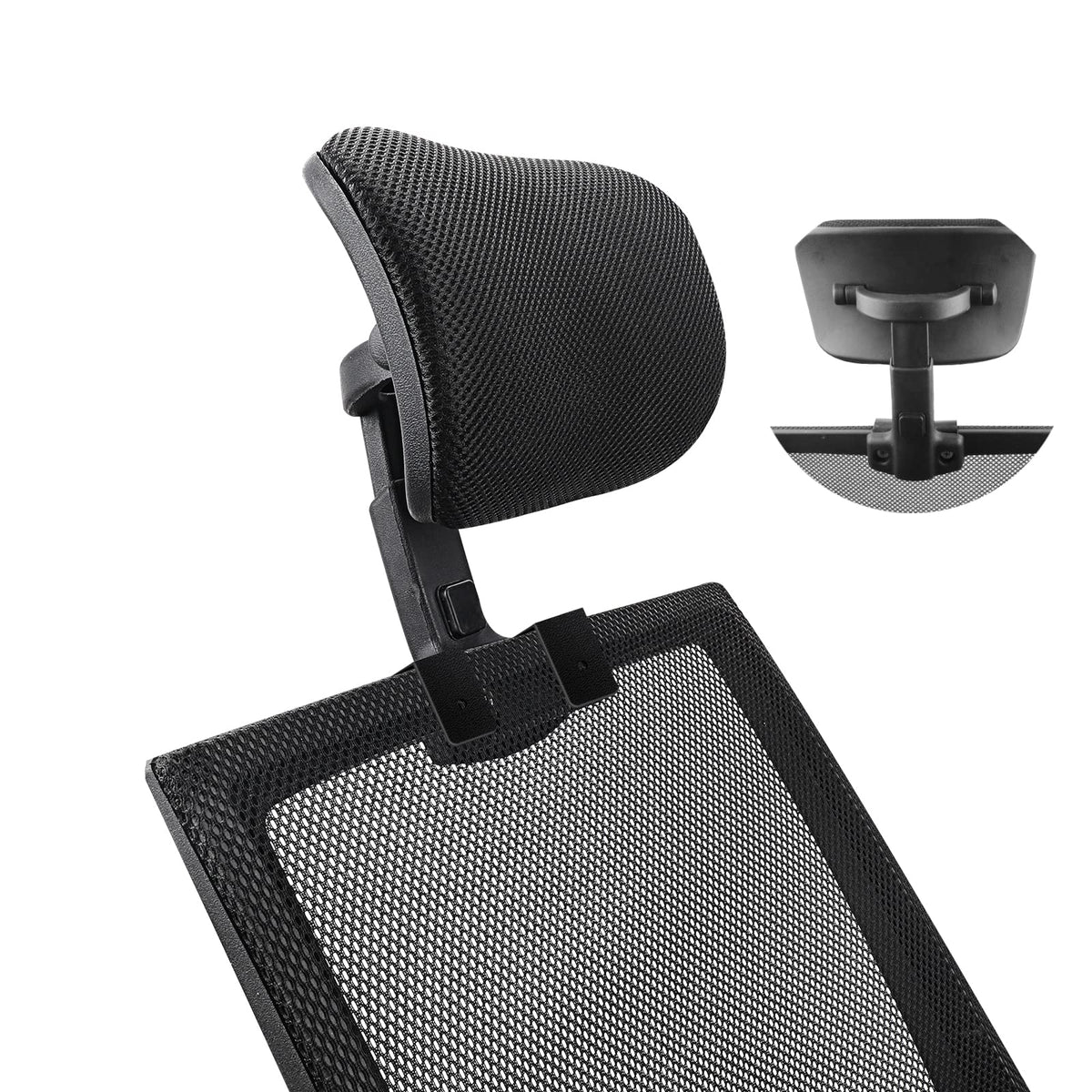 ECOSI headrest attachment universal chair shows neck support and comfort