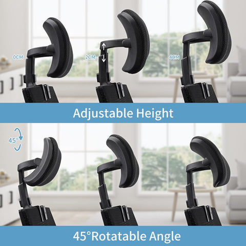 ECOSI headrest height adjustment enables personalized neck support