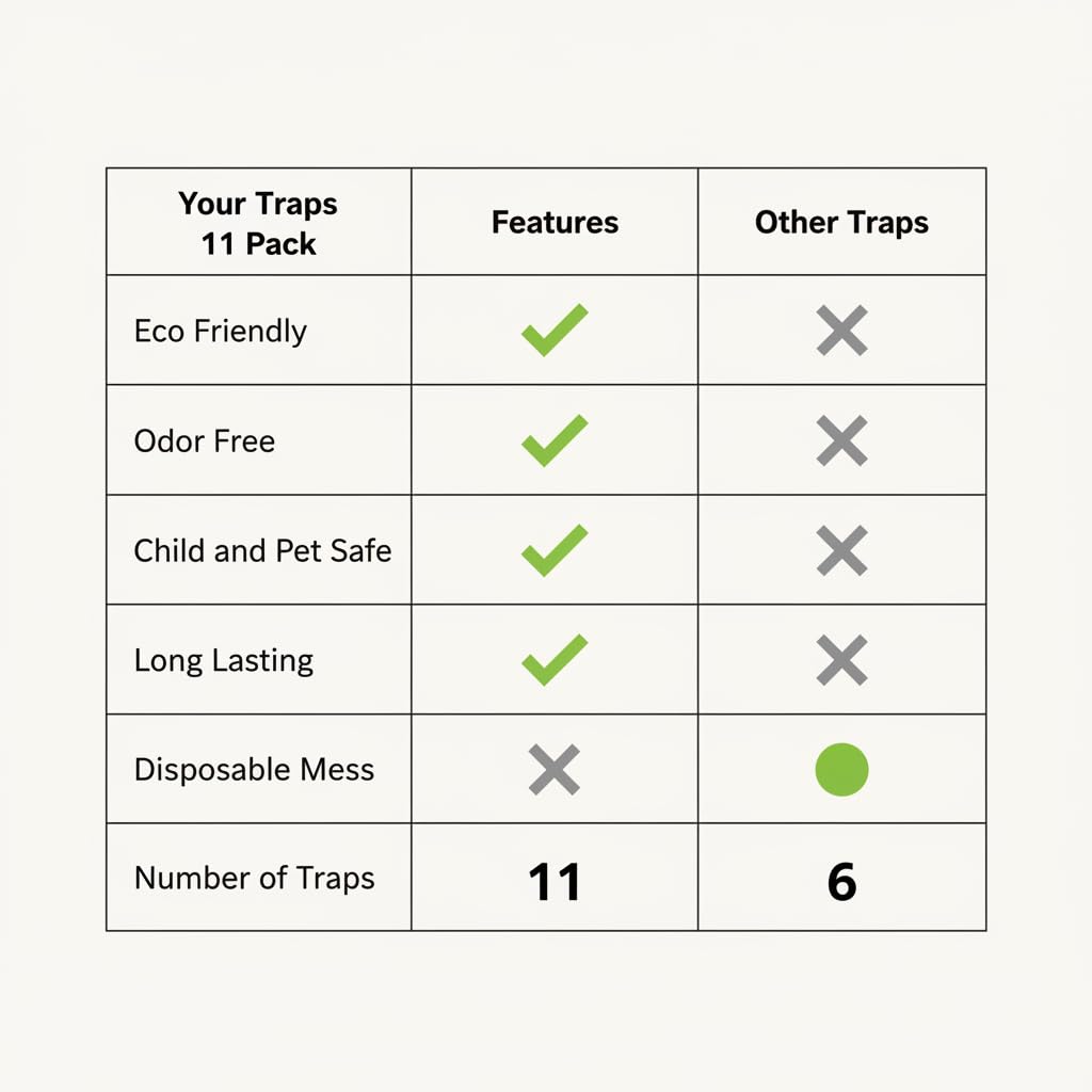 ECOTASTIC pack of 11 traps ready for long-lasting protection.