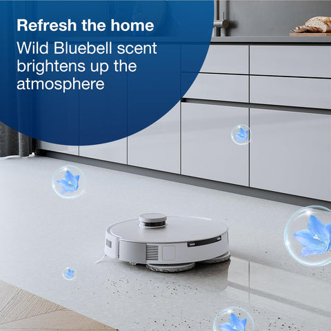 ECOVACS cleaner on a glossy floor highlighting rejuvenated shine