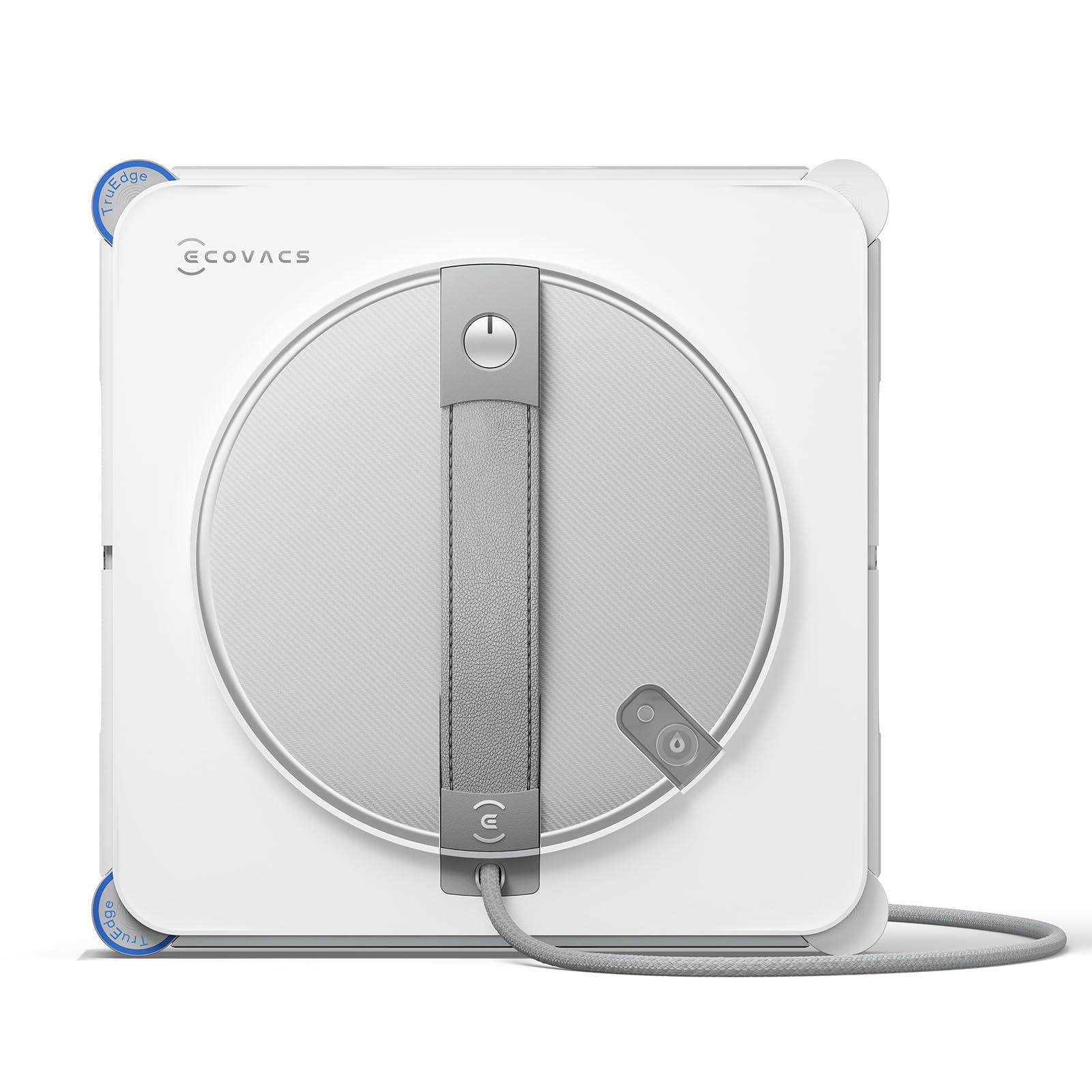 ECOVACS Winbot W2S demonstrates edge cleaning for corner coverage and streak-free clarity