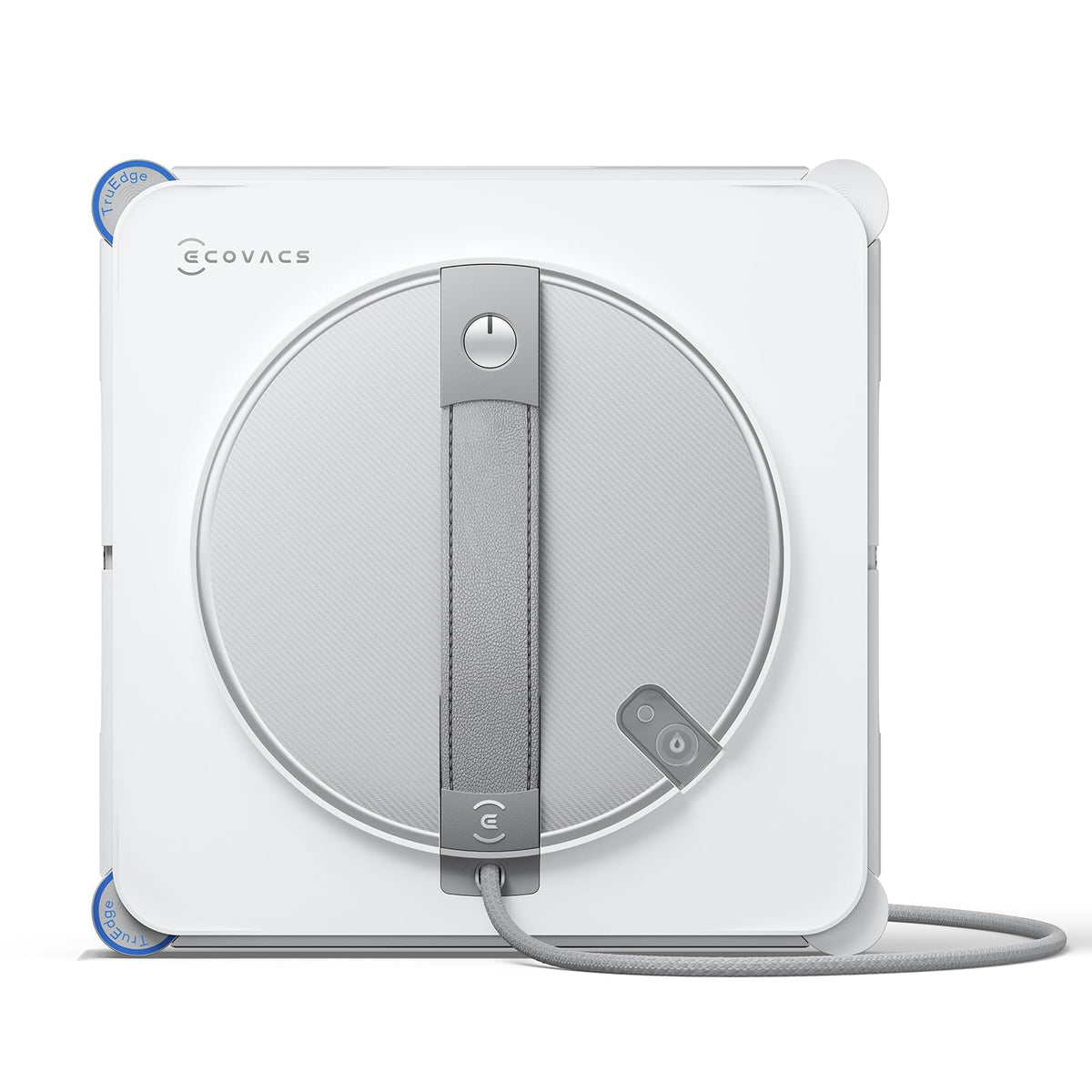 ECOVACS Winbot W2S demonstrates edge cleaning for corner coverage and streak-free clarity