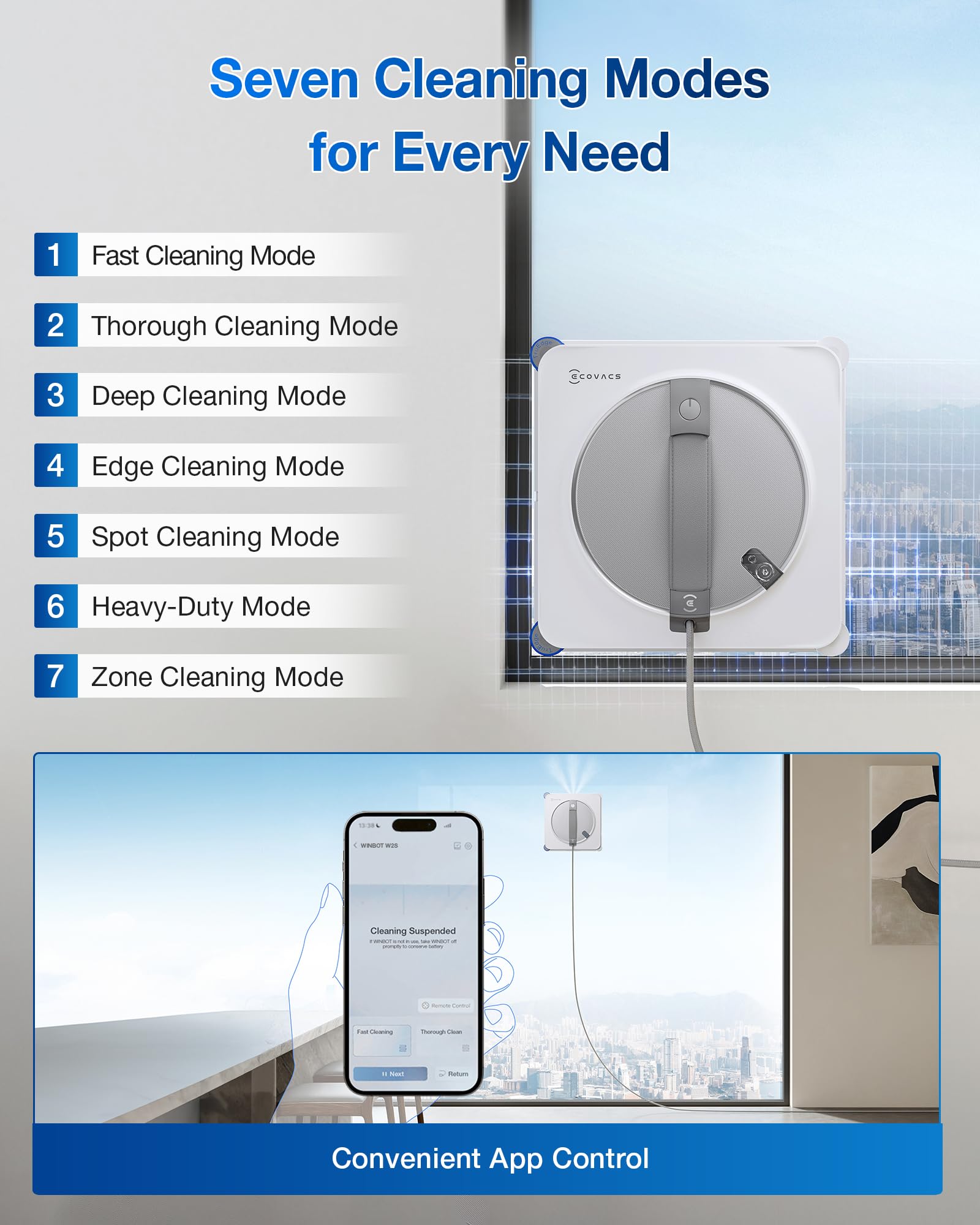 Microfiber pads maintained for consistent results on ECOVACS Winbot W2S